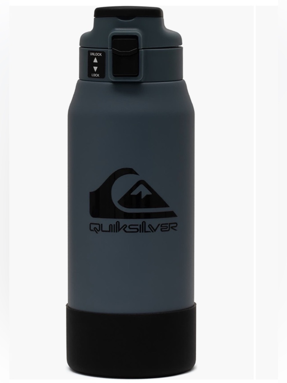 Quiksilver Slate Blue and Black Insulated Travel Bottle 26oz